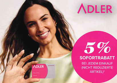 Sparen mit der ADLER Kundenkarte